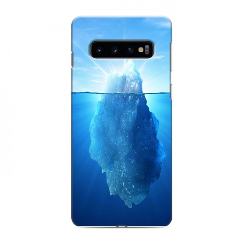 Дизайнерский силиконовый чехол для Samsung Galaxy S10 Льды