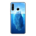 Дизайнерский силиконовый чехол для Huawei P30 Lite Льды