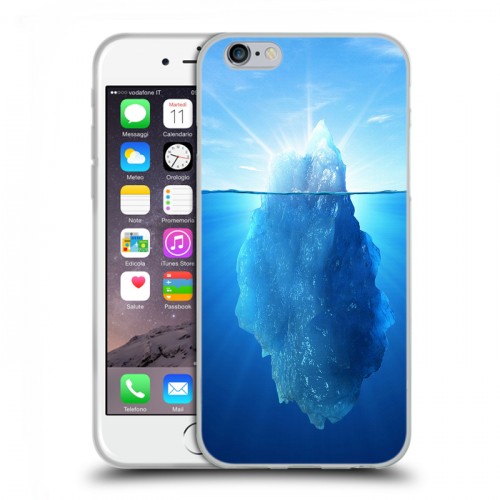 Дизайнерский пластиковый чехол для Iphone 6/6s Льды