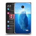 Дизайнерский пластиковый чехол для Nokia X Льды