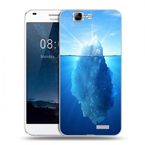 Дизайнерский пластиковый чехол для Huawei Ascend G7 Льды