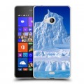 Дизайнерский пластиковый чехол для Microsoft Lumia 540 Льды