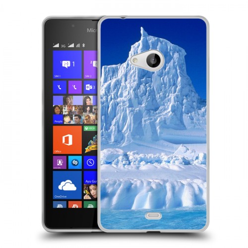 Дизайнерский пластиковый чехол для Microsoft Lumia 540 Льды