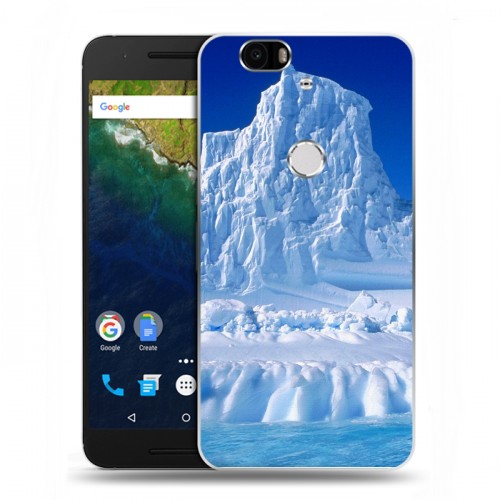 Дизайнерский силиконовый чехол для Google Huawei Nexus 6P Льды
