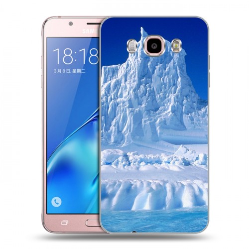 Дизайнерский силиконовый с усиленными углами чехол для Samsung Galaxy J5 (2016) Льды