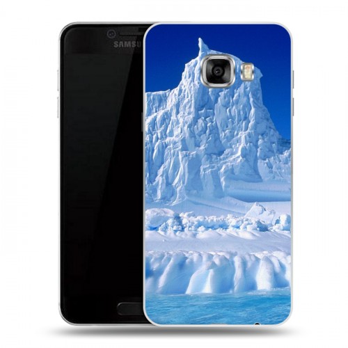 Дизайнерский пластиковый чехол для Samsung Galaxy C5 Льды