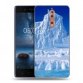 Дизайнерский пластиковый чехол для Nokia 8 Льды