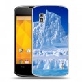 Дизайнерский пластиковый чехол для LG Google Nexus 4 Льды