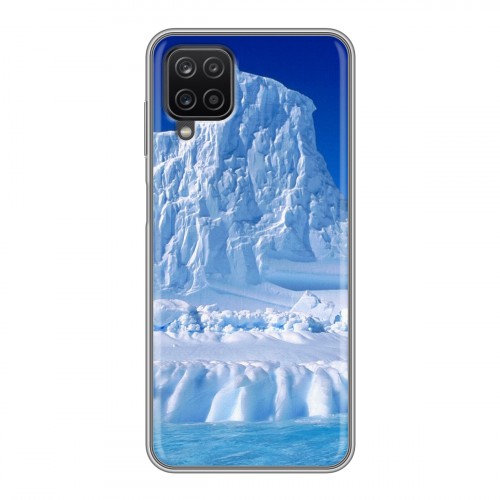 Дизайнерский пластиковый чехол для Samsung Galaxy A12 Льды