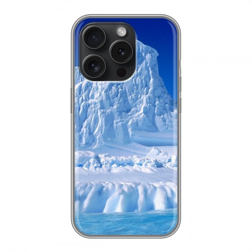 Дизайнерский пластиковый чехол для Iphone 15 Pro Льды