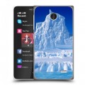 Дизайнерский пластиковый чехол для Nokia X Льды