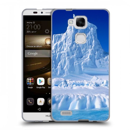 Дизайнерский пластиковый чехол для Huawei Ascend Mate 7 Льды