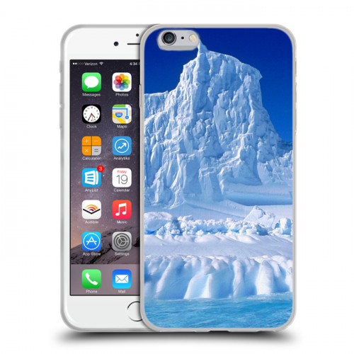 Дизайнерский силиконовый чехол для Iphone 6 Plus/6s Plus Льды