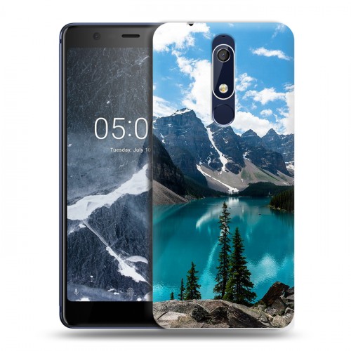 Дизайнерский пластиковый чехол для Nokia 5.1 Озера