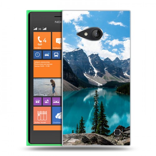 Дизайнерский пластиковый чехол для Nokia Lumia 730/735 Озера