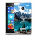 Дизайнерский пластиковый чехол для Microsoft Lumia 435 Озера