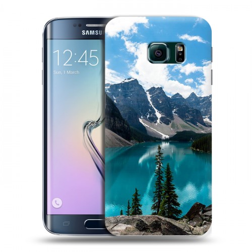 Дизайнерский пластиковый чехол для Samsung Galaxy S6 Edge Озера
