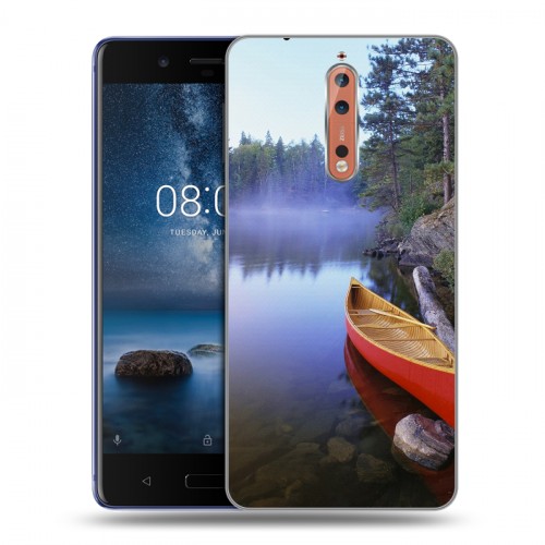 Дизайнерский пластиковый чехол для Nokia 8 Озера