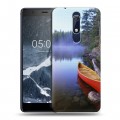 Дизайнерский пластиковый чехол для Nokia 5.1 Озера