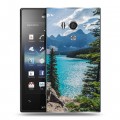 Дизайнерский пластиковый чехол для Sony Xperia acro S Озера