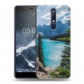 Дизайнерский пластиковый чехол для Nokia 5.1 Озера