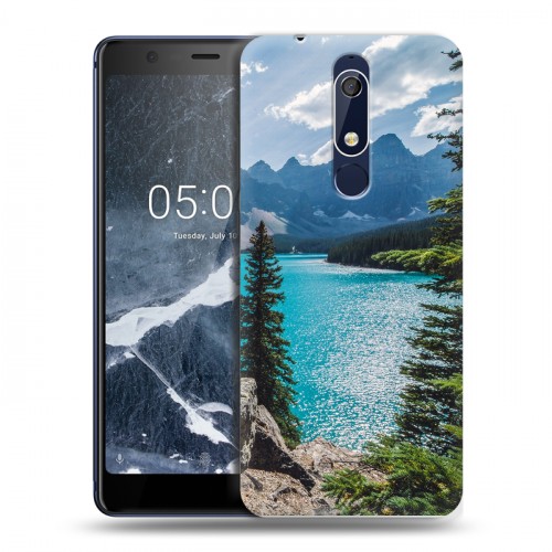 Дизайнерский пластиковый чехол для Nokia 5.1 Озера