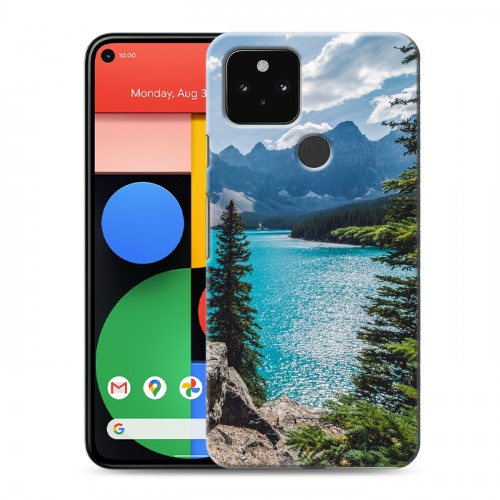 Дизайнерский пластиковый чехол для Google Pixel 5 Озера