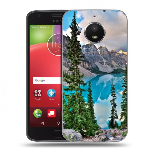 Дизайнерский силиконовый чехол для Motorola Moto E4 Plus Озера