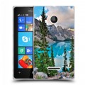 Дизайнерский пластиковый чехол для Microsoft Lumia 435 Озера