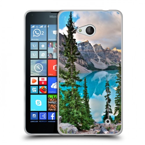 Дизайнерский пластиковый чехол для Microsoft Lumia 640 Озера