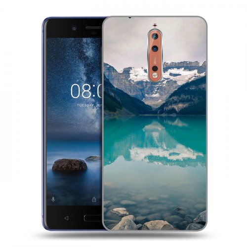 Дизайнерский пластиковый чехол для Nokia 8 Озера