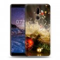 Дизайнерский пластиковый чехол для Nokia 7 Plus Новогодние шары