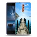 Дизайнерский пластиковый чехол для Nokia 8 Озера