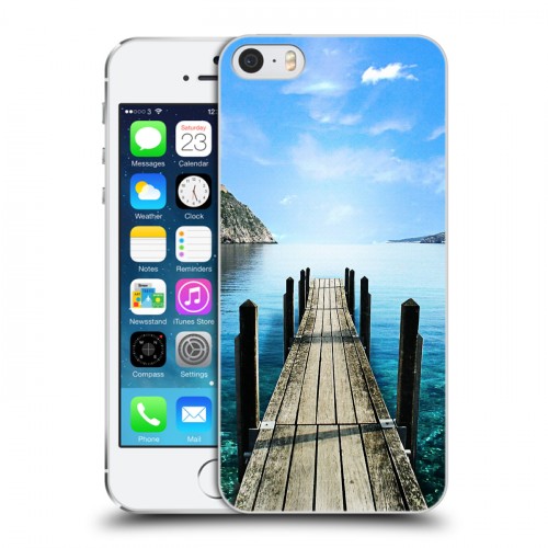 Дизайнерский пластиковый чехол для Iphone 5s Озера