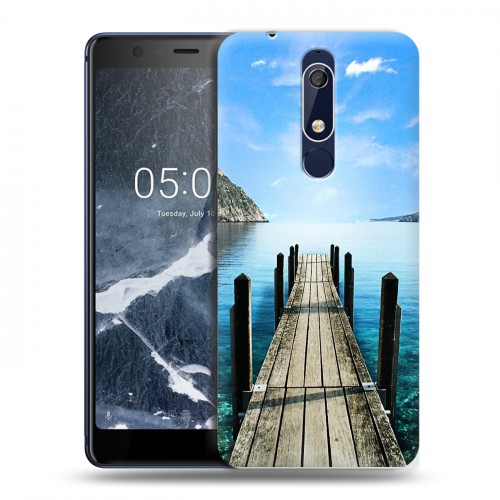 Дизайнерский пластиковый чехол для Nokia 5.1 Озера