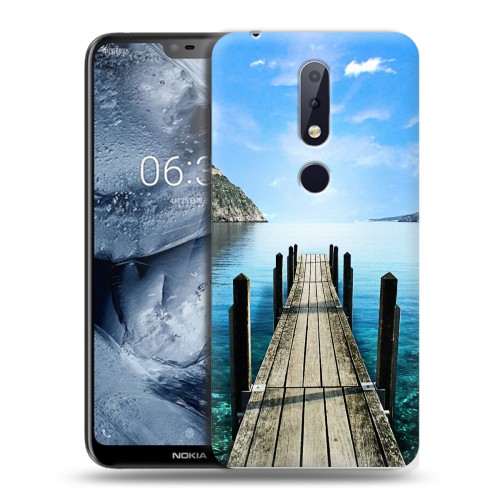 Дизайнерский силиконовый чехол для Nokia 6.1 Plus Озера