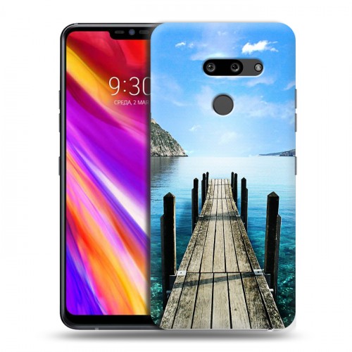 Дизайнерский пластиковый чехол для LG G8 ThinQ Озера