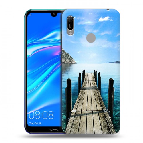 Дизайнерский пластиковый чехол для Huawei Y6 (2019) Озера