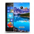 Дизайнерский пластиковый чехол для Microsoft Lumia 435 Озера