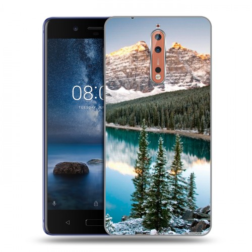 Дизайнерский пластиковый чехол для Nokia 8 Озера