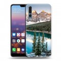 Дизайнерский силиконовый с усиленными углами чехол для Huawei P20 Pro Озера