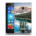 Дизайнерский пластиковый чехол для Microsoft Lumia 435 Озера