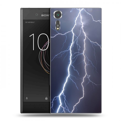 Дизайнерский пластиковый чехол для Sony Xperia XZs Молния