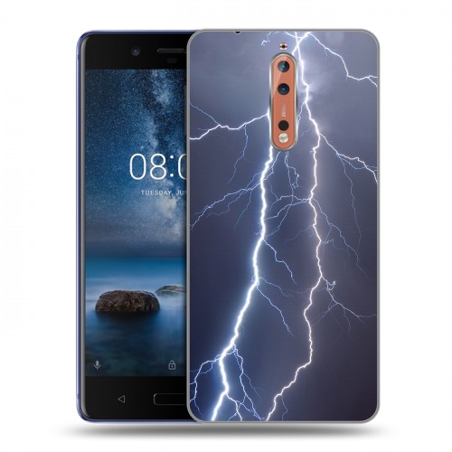 Дизайнерский пластиковый чехол для Nokia 8 Молния