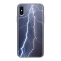 Дизайнерский силиконовый чехол для Iphone x10 Молния