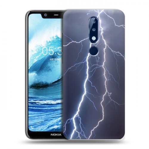 Дизайнерский силиконовый чехол для Nokia 5.1 Plus Молния