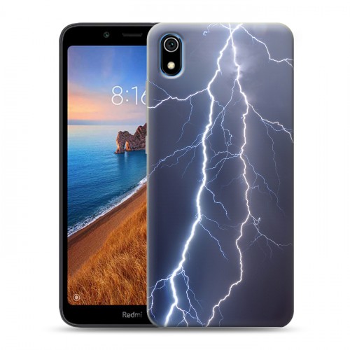 Дизайнерский силиконовый чехол для Xiaomi RedMi 7A Молния