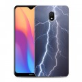 Дизайнерский силиконовый с усиленными углами чехол для Xiaomi RedMi 8A Молния