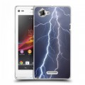 Дизайнерский пластиковый чехол для Sony Xperia L Молния