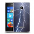 Дизайнерский пластиковый чехол для Microsoft Lumia 435 Молния